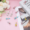 Acrylic & Polymer Clay Rhinestone Beads Pendant PALLOY-CA00005-4