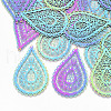 Ion Plating(IP) 201 Stainless Steel Filigree Big Pendants X-STAS-S108-92-1