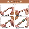 12Pcs Adjustable Braided Nylon Cord Macrame Pouch Bracelet Making AJEW-SW00010-02-4
