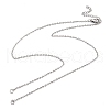 304 Stainless Steel Cable Chains Necklace Makings AJEW-P119-04A-P-1