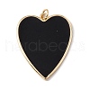 Brass Enamel Pendants KK-G439-54G-1