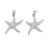 Brass Micro Pave Cubic Zirconia Pendants KK-C093-17C-P-1