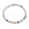 Natural Mixed Gemstone Round Beaded Stretch Bracelets BJEW-JB10234-3