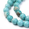 Natural Howlite Beads Strands X-G-L555-02-6mm-8