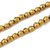 Electroplate Synthetic Non-magnetic Hematite Beads Strands G-A263-B01-03-2