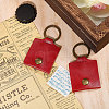 PU Imitation Leather Keychains KEYC-WH0003-08AB-4