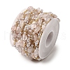 Handmade Natural Rose Quartz Nuggest Beaded Chains CHC-F020-03G-02-3