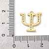 Rack Plating Brass Micro Pave Cubic Zirconia Pendant KK-H449-76G-11-3