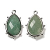 Natural Green Aventurine Pendants G-B009-02P-Q-1