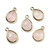 Natural Rose Quartz Faceted Pendants G-U019-05G-09-1