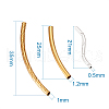 Kissitty Brass Tube Beads KK-KS0001-01-7