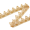 Iron on/Sew on Polyester Embroidery Flower Lace Ribbon SRIB-WH0026-32B-1