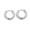 Tarnish Resistant 304 Stainless Steel Huggie Hoop Earrings X-EJEW-F111-16mm-P-2