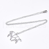 Non-Tarnish 201 Stainless Steel Pendant Necklaces NJEW-T009-JN038-1-45-2