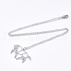 201 Stainless Steel Pendant Necklaces NJEW-T009-JN038-1-45-2