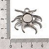 304 Stainless Steel Pendant Cabochon Settings STAS-H477-03C-P-3