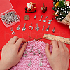 Christmas Alloy Pendant Decoration HJEW-FG00003-3