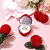 1Pc Valentine's Day Cherry Shaped Velvet Ring Gift Boxes VBOX-YW0001-01-4