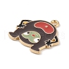 Alloy Enamel Pendants ENAM-Z010-24KCG-2