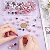   DIY Polymer Clay Rhinestone & Gold Sand Lampwork Beads Making Findings Beads Kits RB-PH0001-59-3