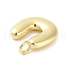 Rack Plating Brass Balloon Letter Pendants KK-C050-01G-U-2