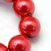 Baking Painted Pearlized Glass Pearl Round Bead Strands X-HY-Q003-10mm-74-3