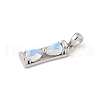 925 Sterling Silver & Glass Hourglass Pendants STER-D305-02P-2