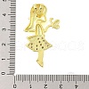 Rack Plating Brass Micro Pave Clear Cubic Zirconia Pendants KK-S380-40B-G-3