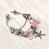 Alloy Enamel European Beads Charm Bracelets BJEW-F495-08P-4