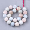 Natural Morganite Beads Strands G-S345-8mm-012-2