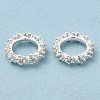 Rack Plating Brass Micro Pave Cubic Zirconia Beads KK-A186-01A-S-4