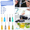 BENECREAT 72Pcs 9 Colors Steel Blunt Tip Dispensing Needles FIND-BC0005-80-6