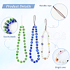 Olycraft 3Pcs 3 Style Glass Pearl & Lampwork & Glass Seed Beads Mobile Straps KEYC-OC0001-19-4