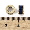 Brass Micro Pave Cubic Zirconia European Beads KK-I719-20B-G-3