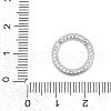 Brass Micro Pave Cubic Zirconia Twister Clasp KK-G522-16P-3