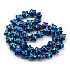 Full Plated Electroplate Glass Beads Strands EGLA-G037-07A-FP01-2