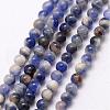 Natural Sodalite Bead Strands G-K146-47-3mm-1