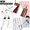Silver Color Plated Brass Ribbon Crimp Ends J0JMT-S-NF-4