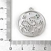Brass Micro Pave Cubic Zirconia Pendants KK-M322-35P-3
