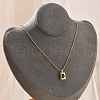 304 Stainless Steel Green Cubic Zirconia Pendant Neckalces for Women NJEW-C078-01D-G-3