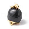 Eco-Friendly Rack Plating Brass Micro Pave Cubic Zirconia Pendants KK-F835-08A-G03-1