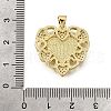 Brass Micro Pave Cubic Zirconia Shell Pendants KK-D328-27G-B-3