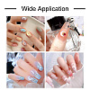  120Pcs 6 Colors Resin 3D Moon Cabochons MRMJ-TA0001-31-8