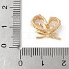 Brass Micro Pave Clear Teardrop Cubic Zirconia Pendants KK-A253-09G-3