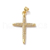 Rack Plating Brass Micro Pave Cubic Zirconia Pendants KK-A160-17G-1