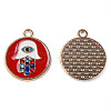 Alloy Enamel Pendants ENAM-N059-33-1