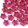 Transparent Spray Painted Glass Beads X1-GLAA-N035-01-D02-1