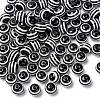 Round Striped Resin Beads RESI-R158-10mm-11-1