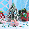 SUNNYCLUE 160Pcs 4 Styles Christmas Theme Opaque Resin Cabochons RESI-SC0005-80B-4