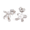 304 Stainless Steel Stud Earrings for Women EJEW-A049-19P-2